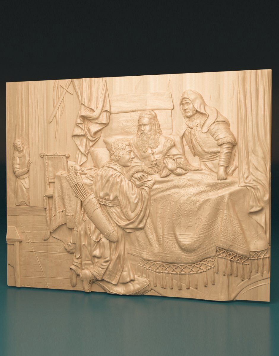 Basrelief Isaac Blessing Jacob - Dreameks